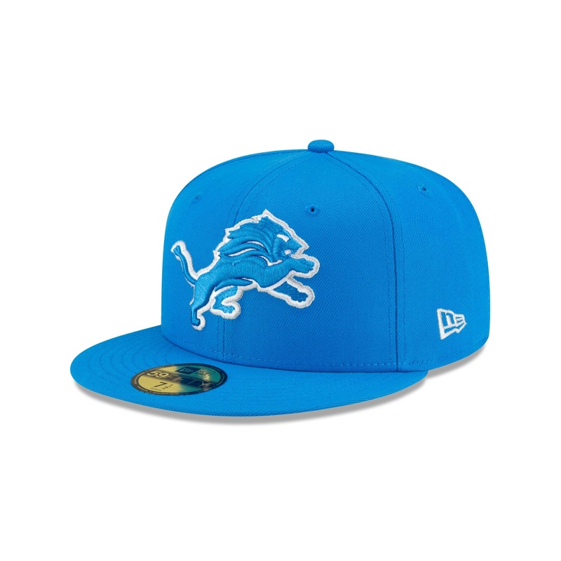 Detroit Lions Basic Blue 59FIFTY Fitted Hat 6 7/8