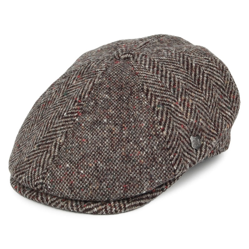 Failsworth Wexford Donegal Tweed Newsboy Cap – Grey 55