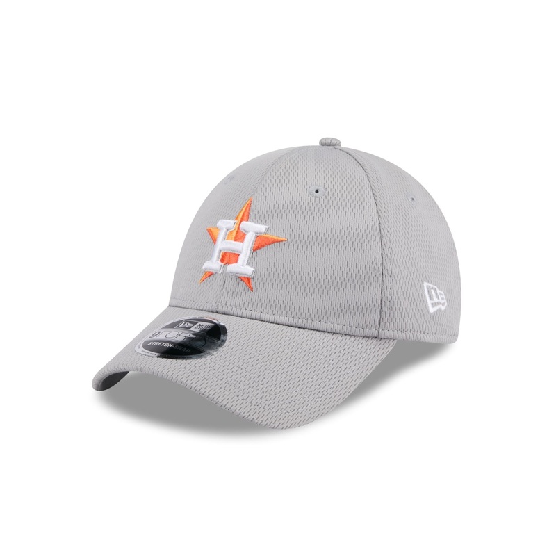 Houston Astros Gray 9FORTY Stretch-Snap Hat One Size