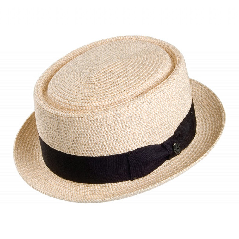 Jaxon & James Toyo Braided Pork Pie Hat Natural Wholesale Pack Prepack