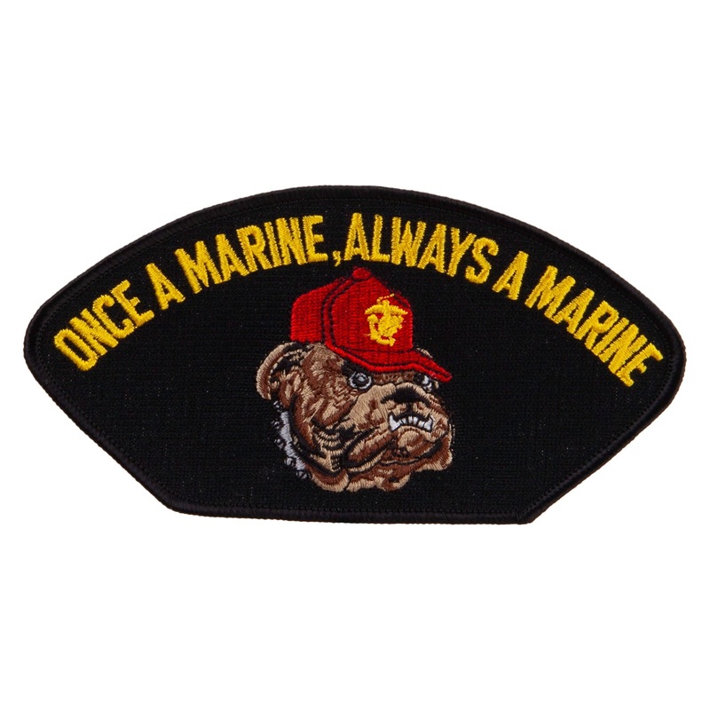 Licensed U.S. Marine Corps OMAM Bulldog Patch Made in USA OMAM Bulldog One Size