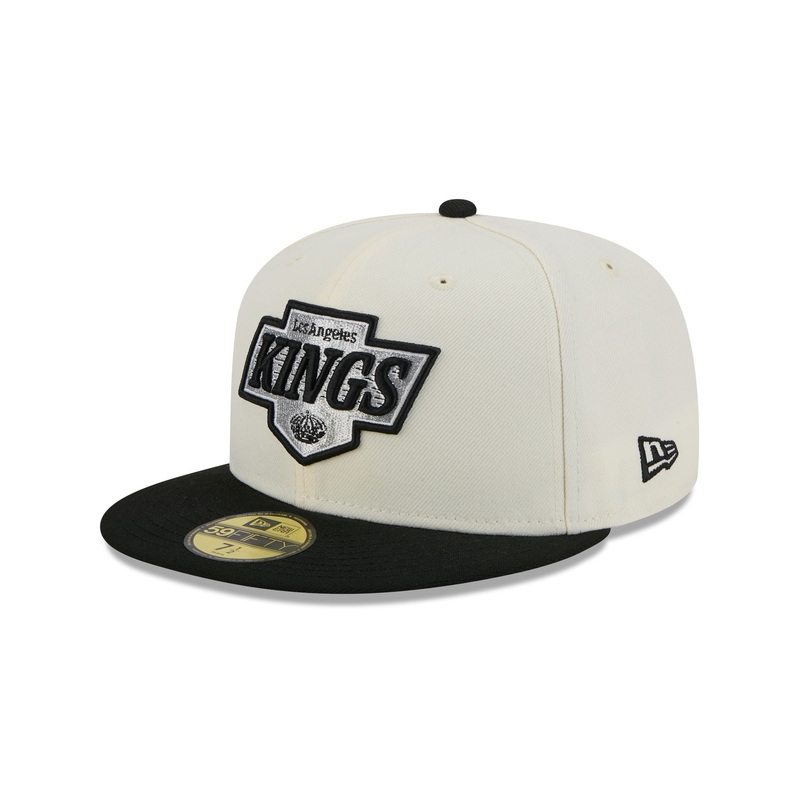 Los Angeles Kings Chrome White 59FIFTY Fitted Hat 7