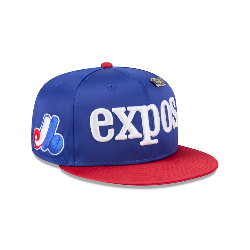 Montreal Expos Spring Satin 59FIFTY Fitted Hat 7