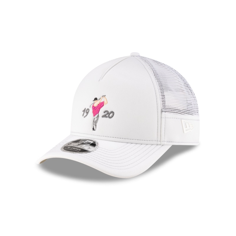New Era Branded Golf 9FORTY M-Crown A-Frame Trucker Hat One Size