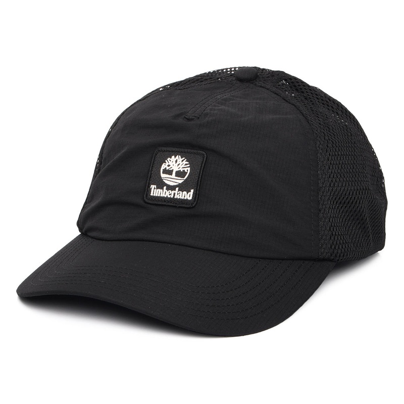 Timberland Hats Soft Structured Recycled Trucker Cap – Black Adjustable