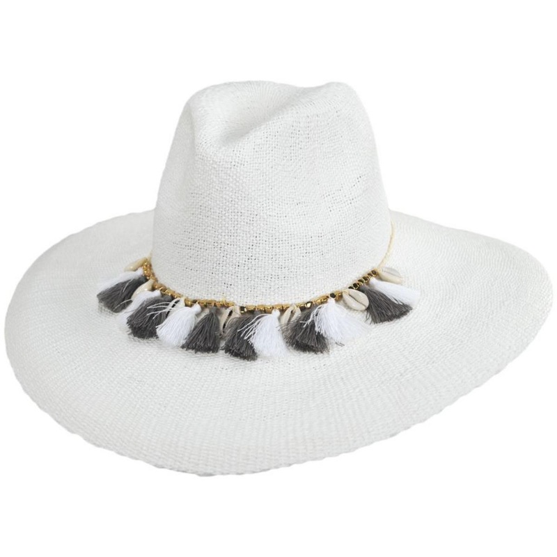 Antigua Toyo Straw Fedora Hat WHITE ONE SIZE FITS MOST