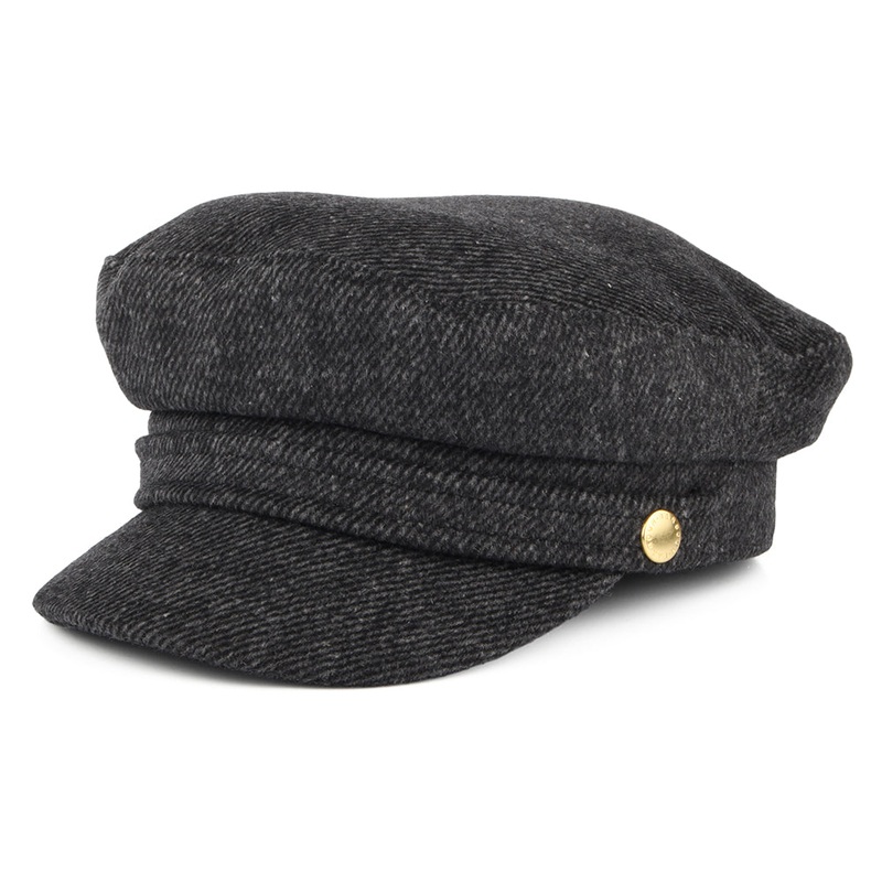 Barbour Hats Bothal Wool Blend Fiddler Cap – Charcoal S