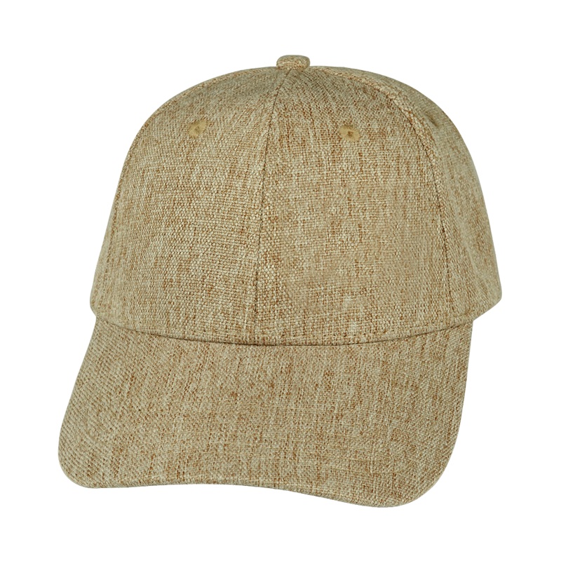 Blank – 6 Panel – Shallow Fit – Tan Hemp (Unisex) – Fabric Back