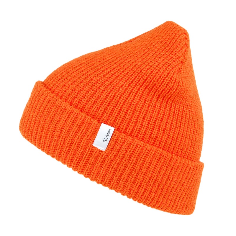 Brixton Hats Birch Beanie Hat – Orange 1-Size