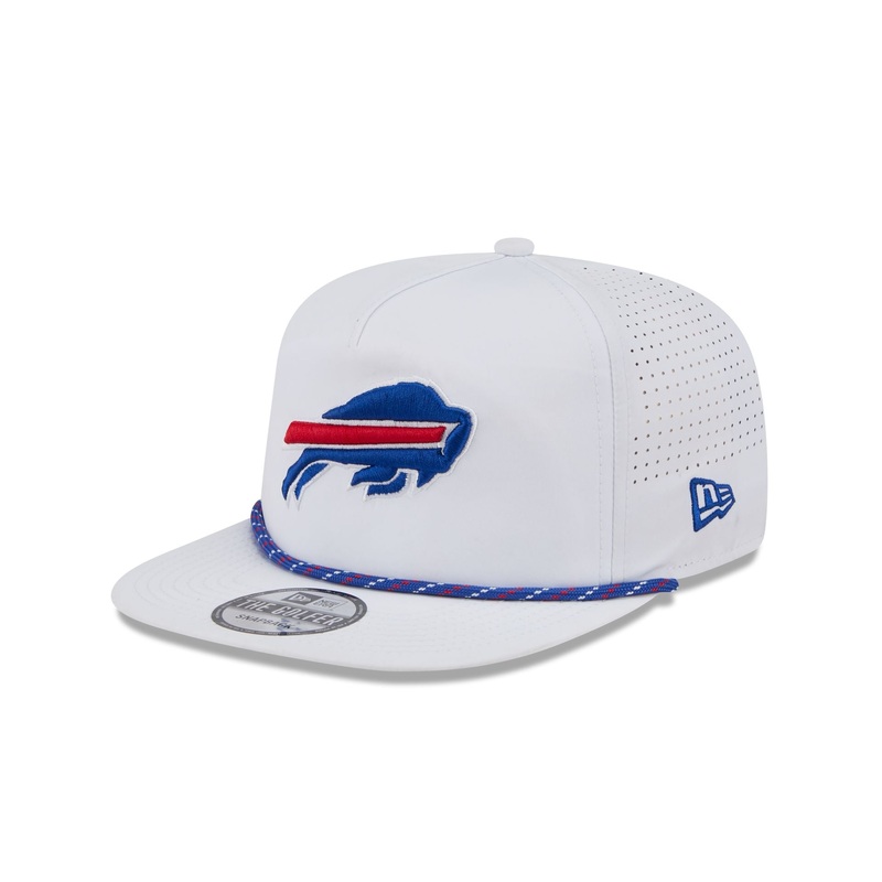 Buffalo Bills Optic White Performance Rope Golfer Hat One Size