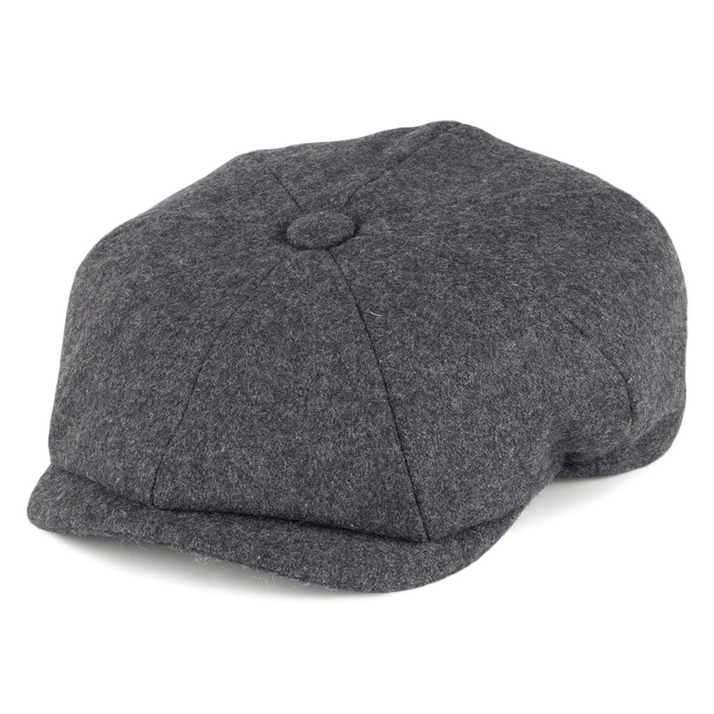 Christys Hats Melton Wool Newsboy Cap – Grey S