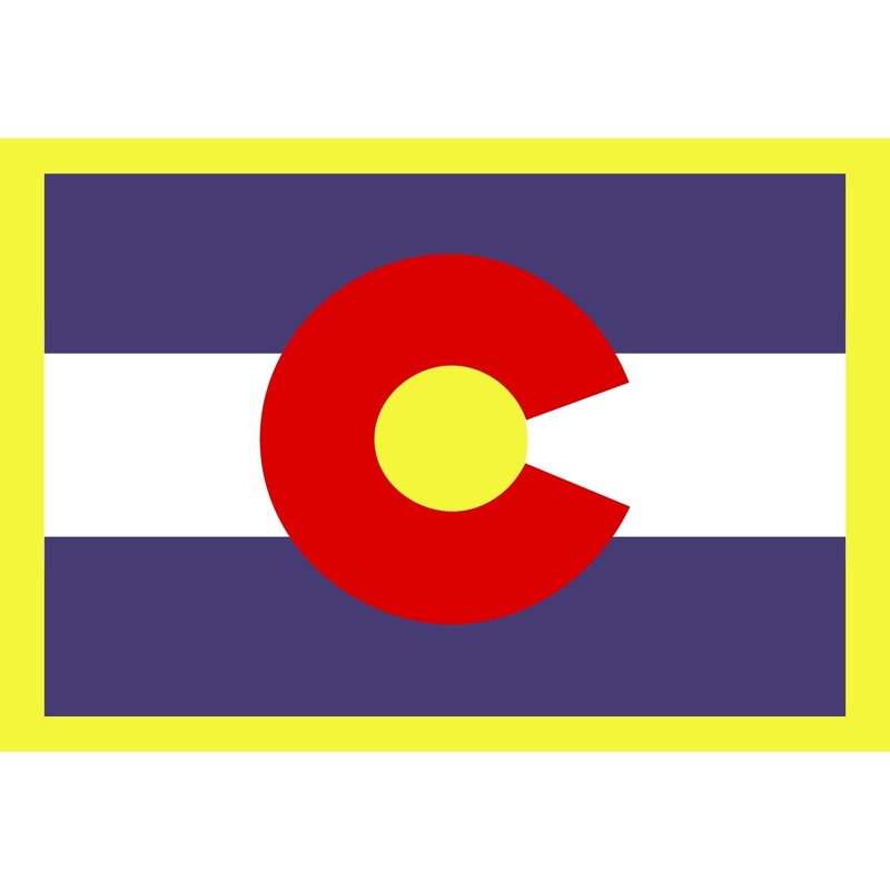Colorado Flag Rectangle Default Title One Size