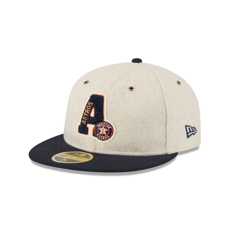 Houston Astros Wool Letterman Retro Crown 59FIFTY Fitted Hat 7