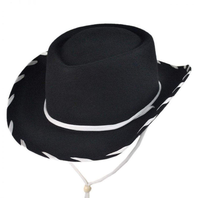 Kid’s Classic Wool Felt Cowboy Hat BLACK ONE SIZE FITS MOST