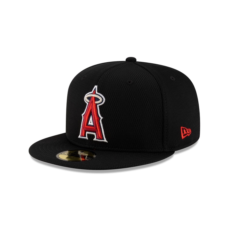 Los Angeles Angels 2025 Clubhouse Black 59FIFTY Fitted Hat 7