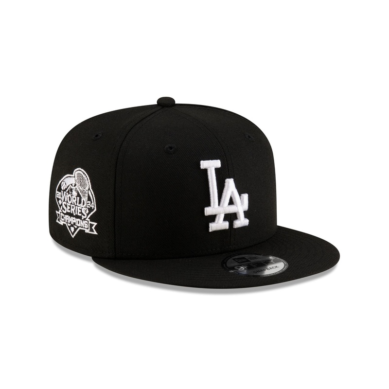Los Angeles Dodgers 2024 World Series Champions Black 9FIFTY Snapback Hat One Size