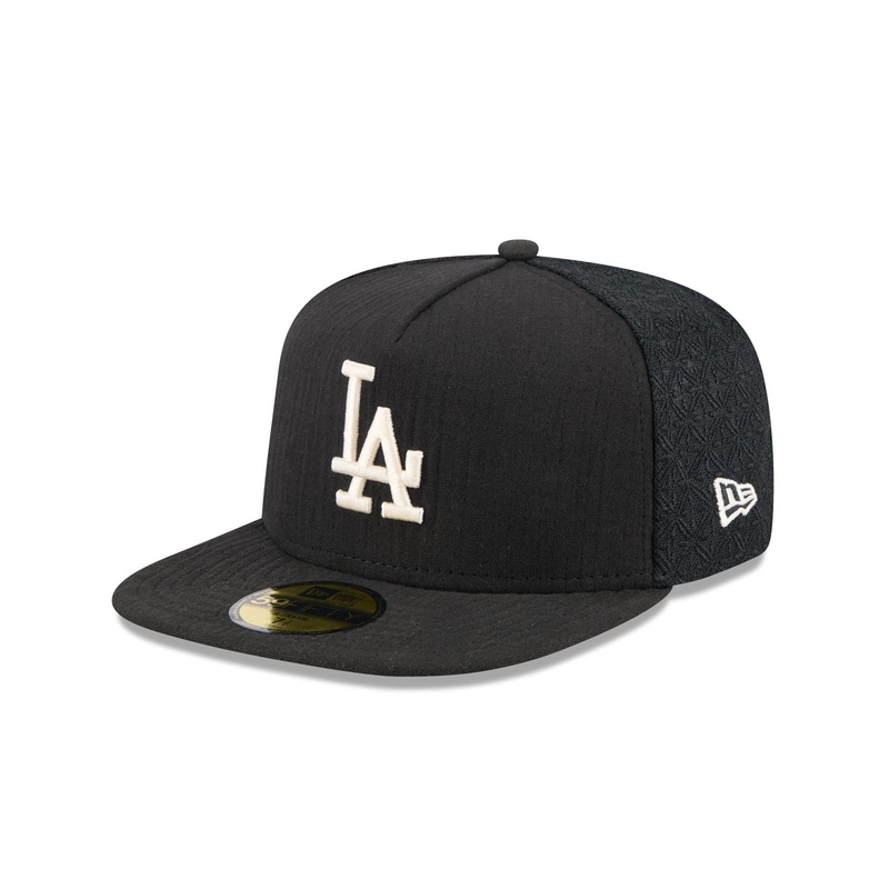 Los Angeles Dodgers Black Mesh 59FIFTY A-Frame Fitted Hat 7