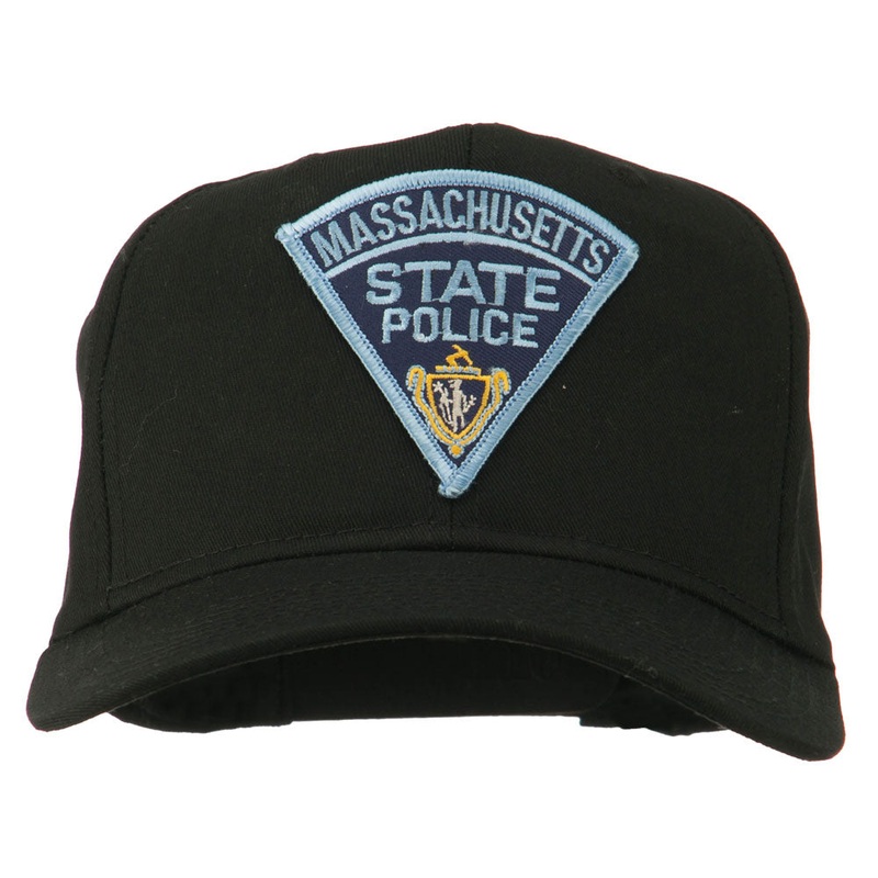 Massachusetts State Police Patch Cap Black One Size