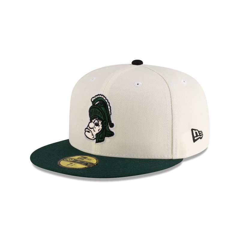 Michigan State Spartans College Vault Chrome Green 59FIFTY Fitted 7