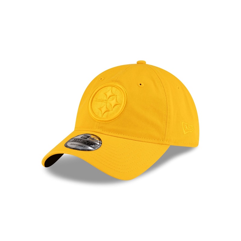 Pittsburgh Steelers Gold 9TWENTY Adjustable Hat One Size