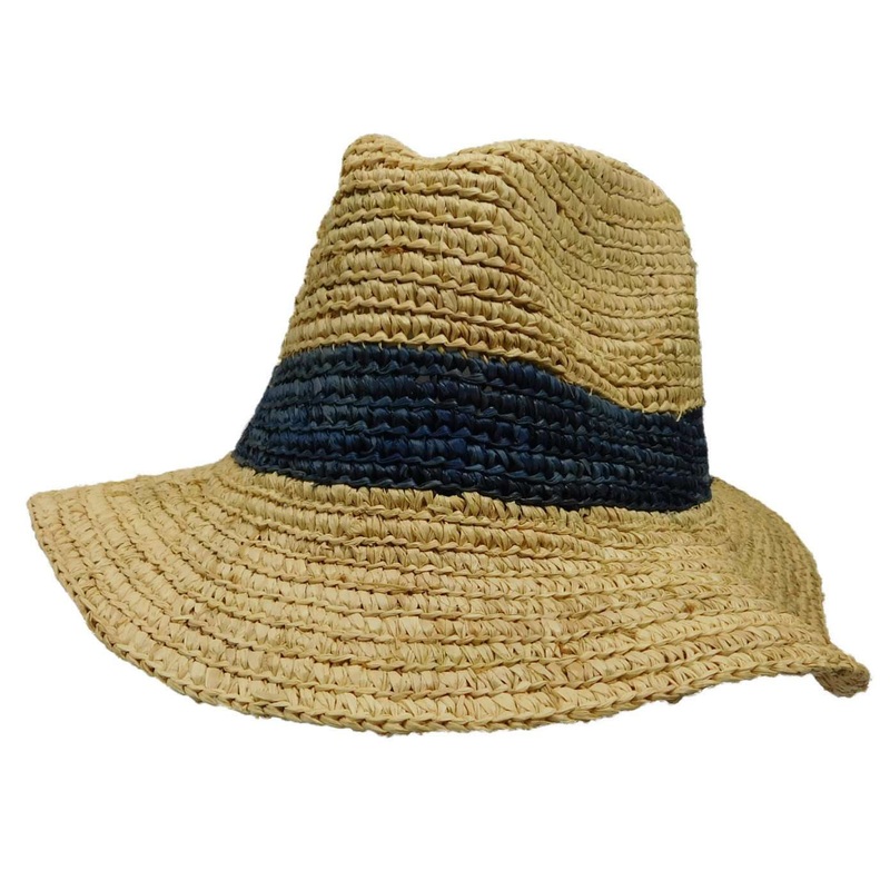 Raffia Safari Hat by Boardwalk Black