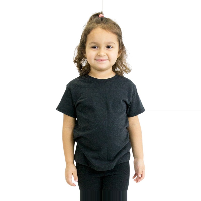 Royal Apparel Toddler Eco Triblend Short Sleeve T-Shirt  Style 32161 Made in USA Eco Tri Black 2T