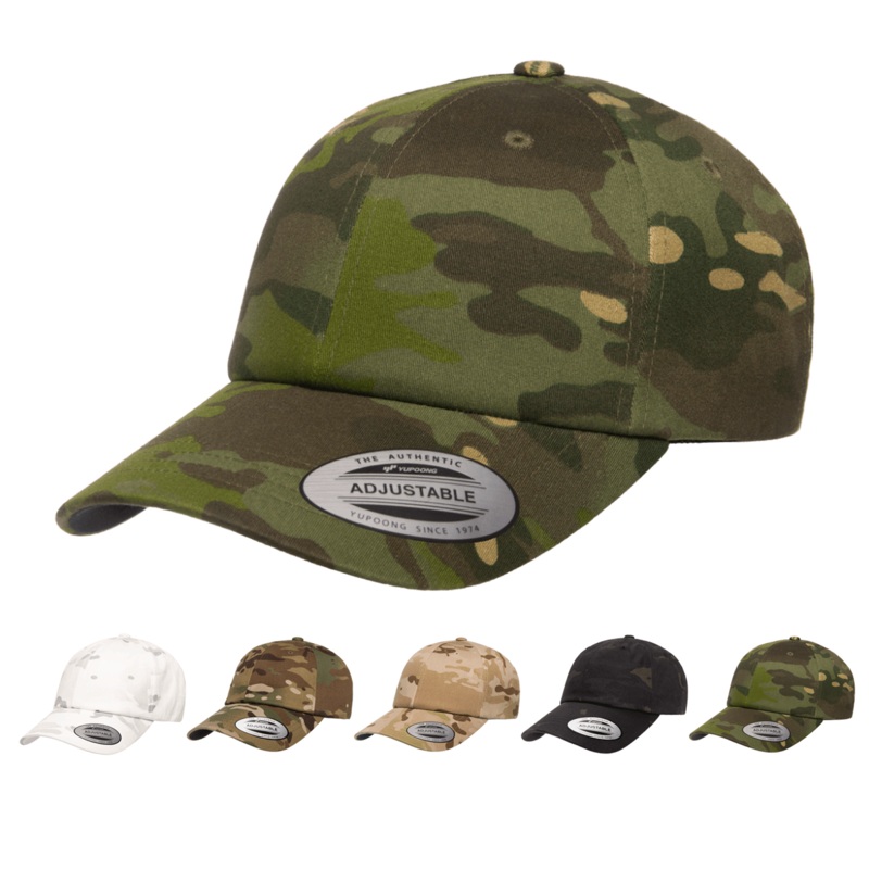 Yupoong 6245MC MultiCam Camo Dad Cap, Relaxed Camouflage Hat – YP Classics MultiCam