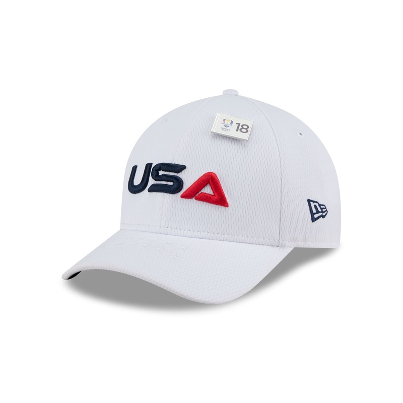 2025 Ryder Cup Team USA White 9FORTY M-Crown Snapback Hat One Size