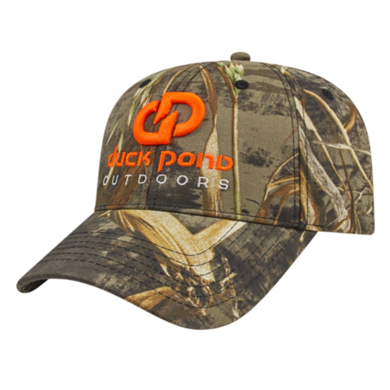 Cap America Custom Embroidered Hat with Logo – Structured Camo Cap i2030 Blaze