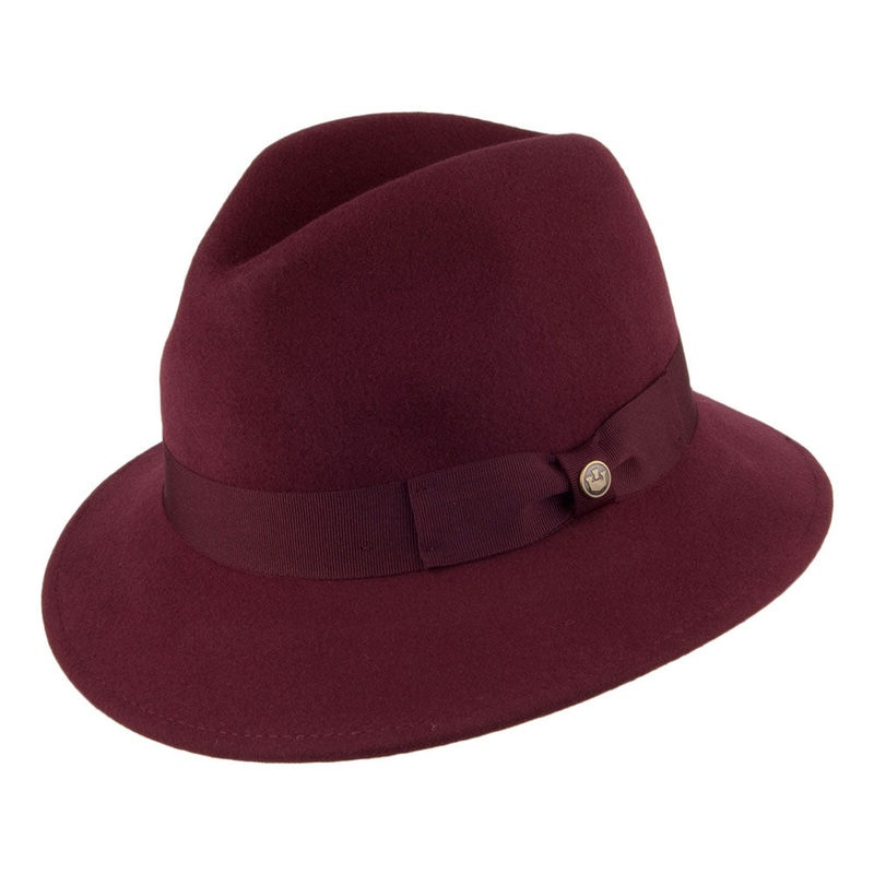 Goorin Bros. Ms Chandler Wool Down Brim Fedora – Purple S