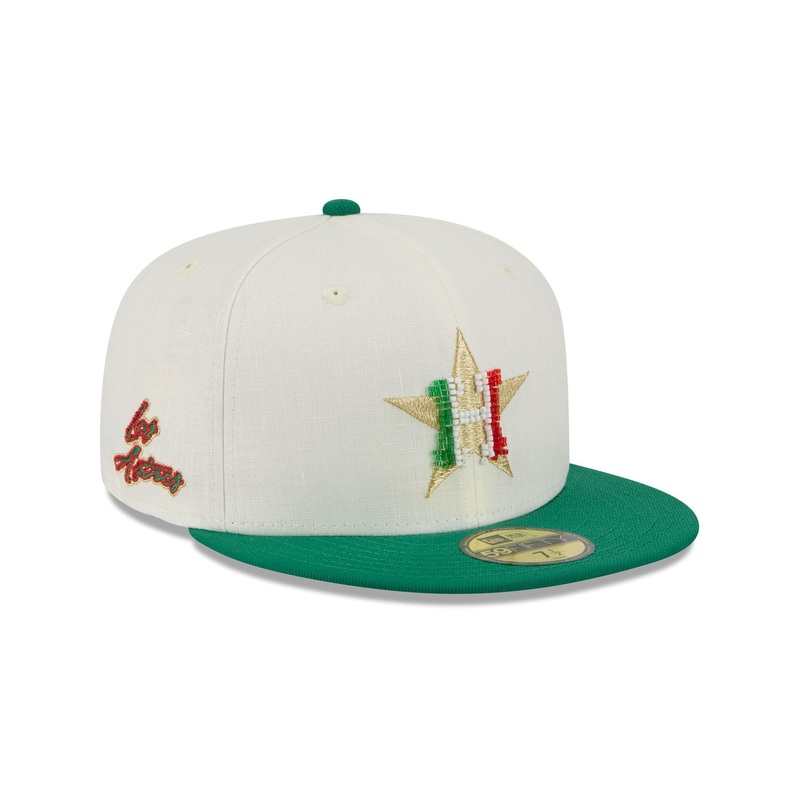 Houston Astros Beaded Linen 59FIFTY Fitted Hat 7