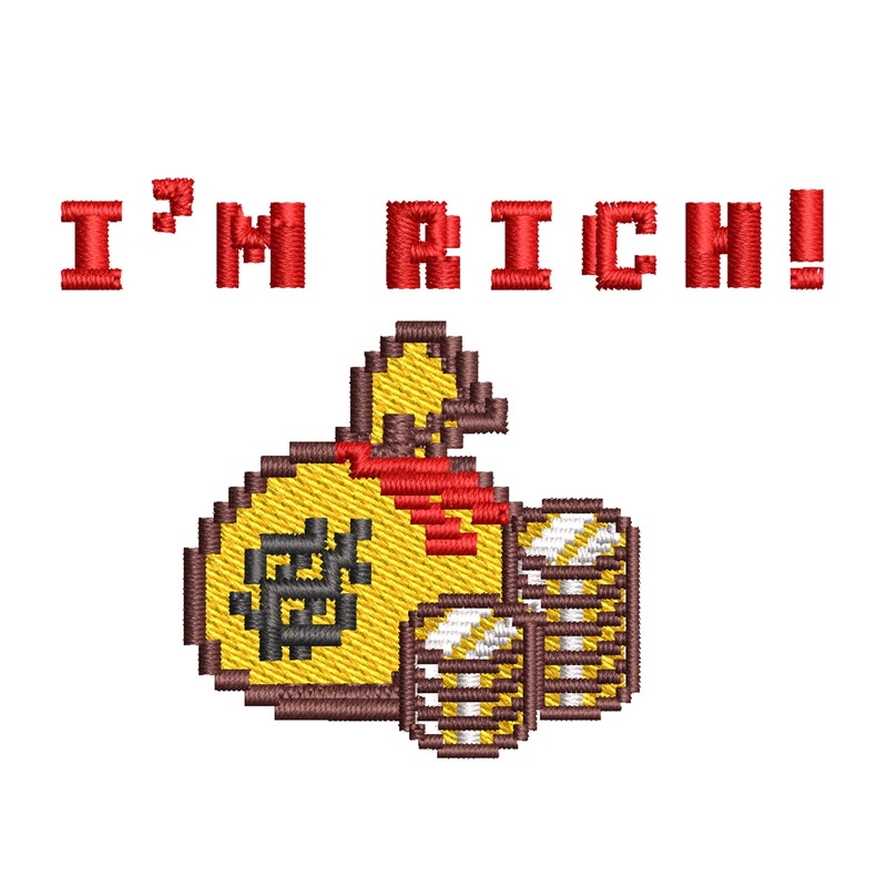I’m Rich 8-bit Money I’m Rich 8-bit Money One Size