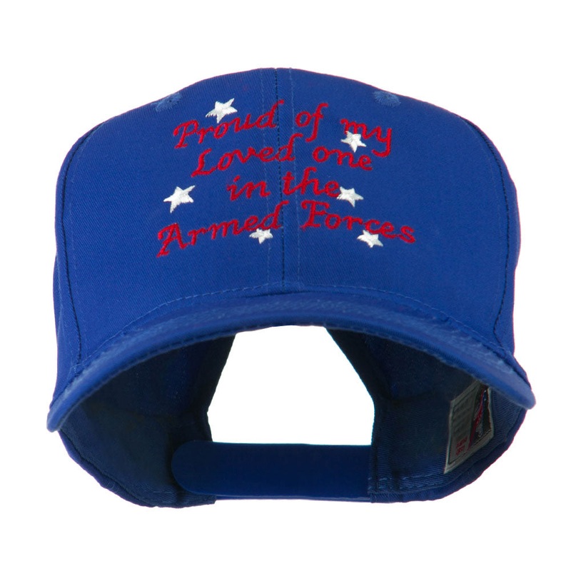 Loved One in Armed Forces Embroidered Cap Royal One Size