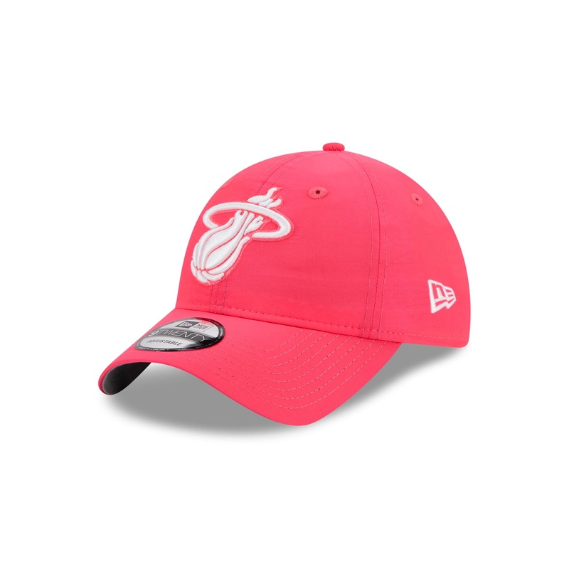 Miami Heat Everyday Nylon Pink 9TWENTY Adjustable Hat One Size