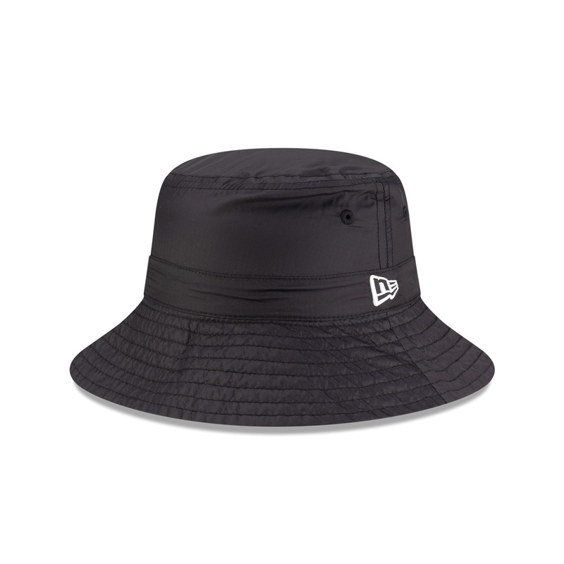 New Era Cap Packable Ripstop Black Bucket Hat S/M