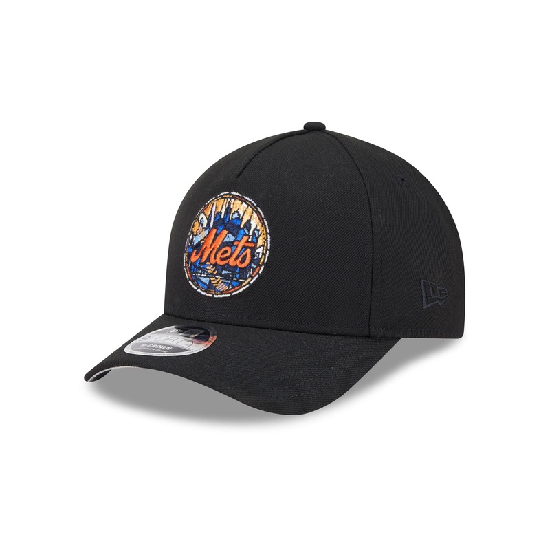 New York Mets Stained Glass 9FORTY M-Crown A-Frame Snapback Hat One Size