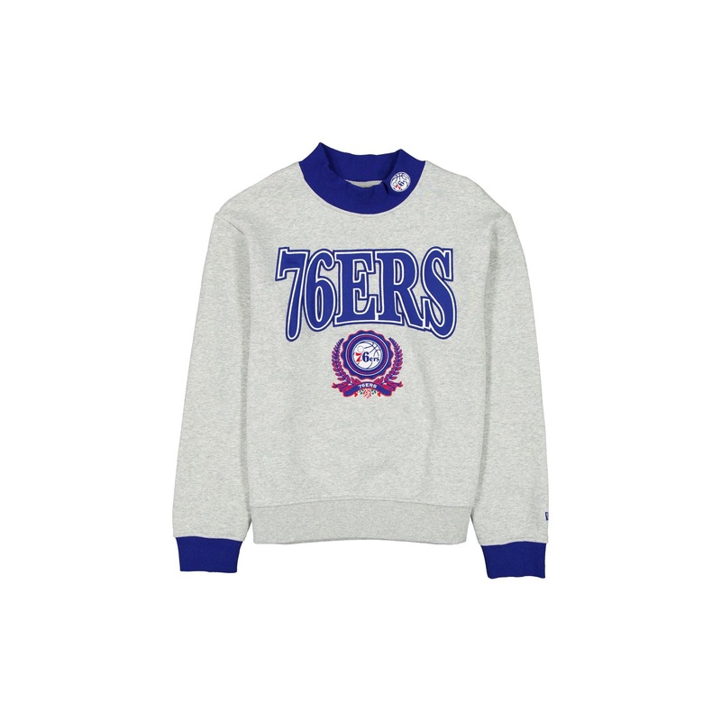 Philadelphia 76ers Throwback Prep Women’s Mockneck Sweatshirt XS
