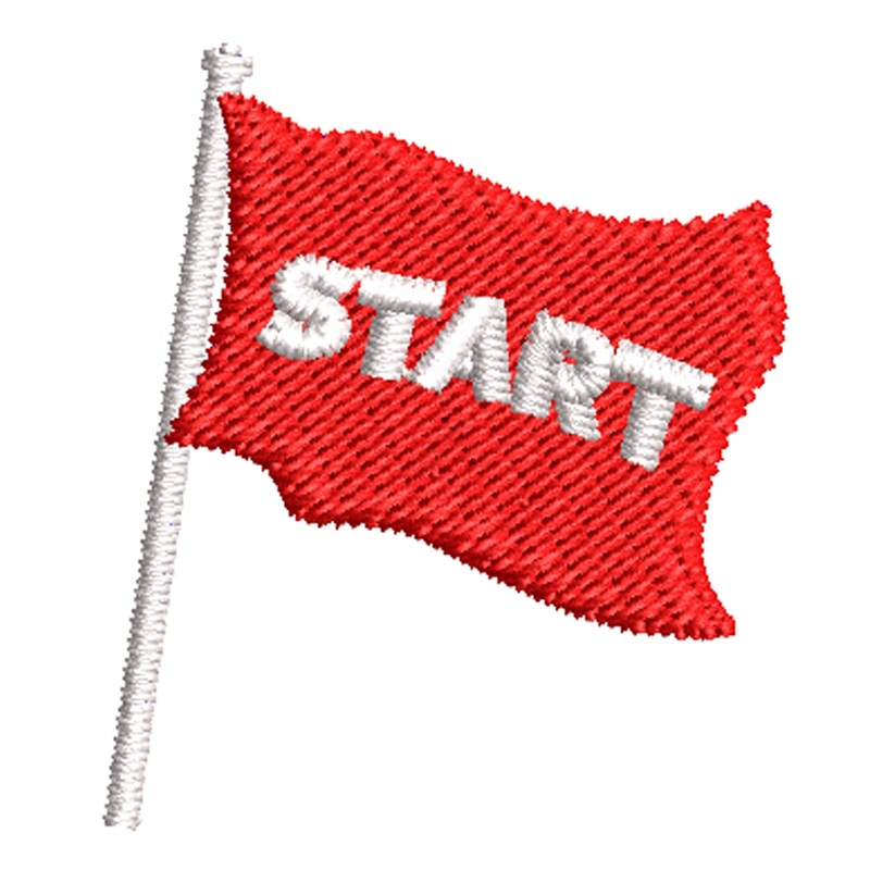 Red Start Flag Red Start Flag One Size