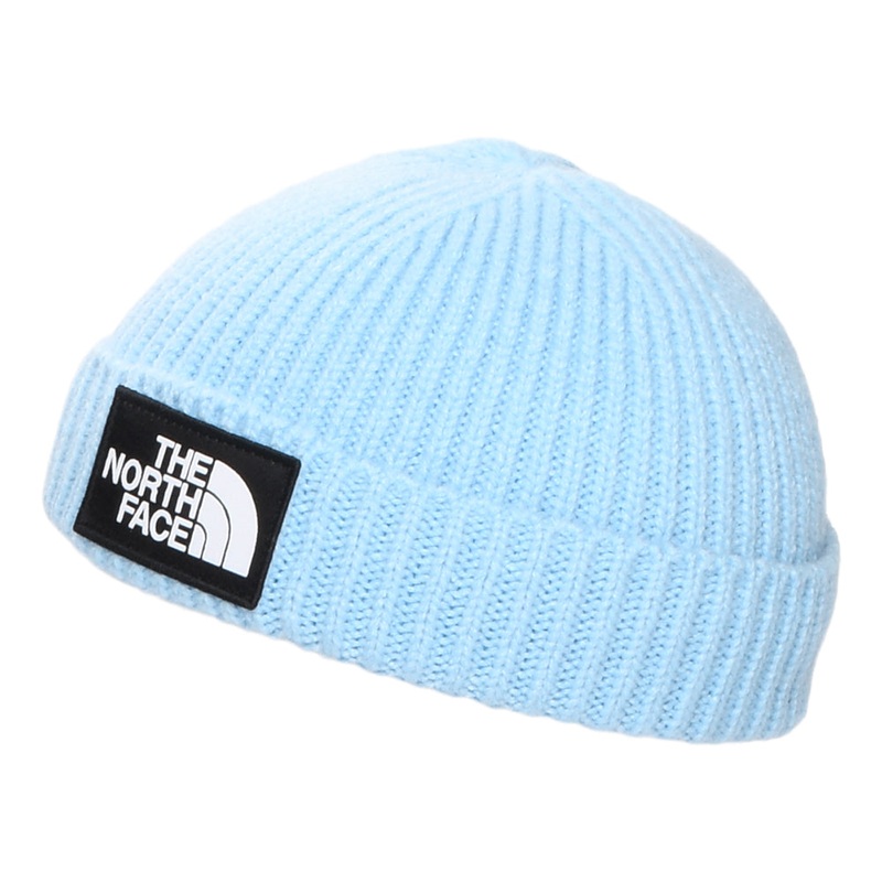 The North Face Hats Baby TNF Box Logo Cuffed Beanie Hat – Cornflower 6-24 Months