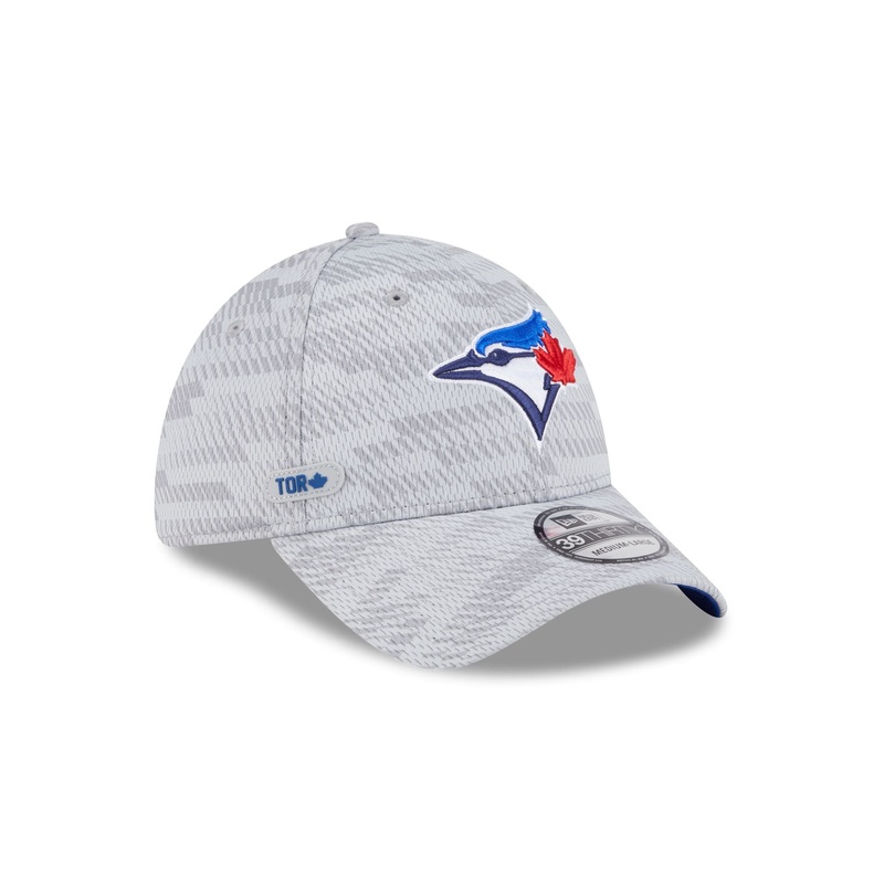 Toronto Blue Jays 2025 Clubhouse Gray 39THIRTY Stretch Fit S/M