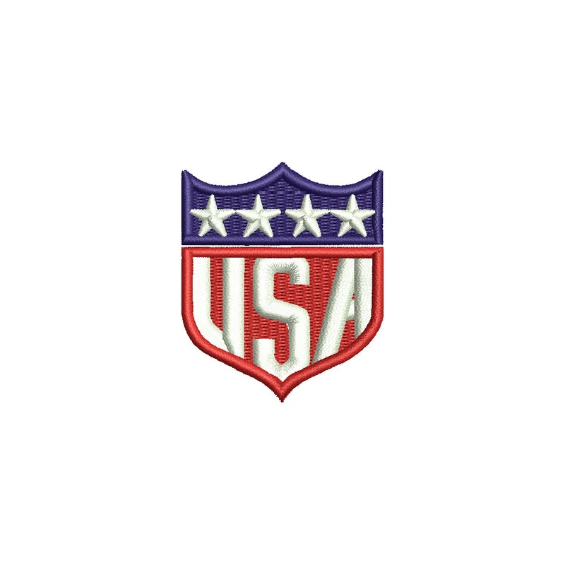 USA Flag Badge Default Title One Size