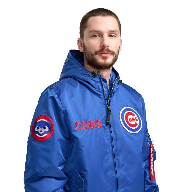 Alpha Industries x Chicago Cubs L-2B Hooded Bomber Jacket S