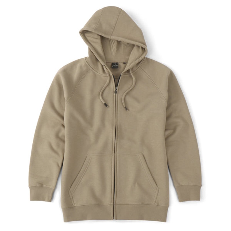 Axism 7601 Full Zip Up Hoodie Sand S