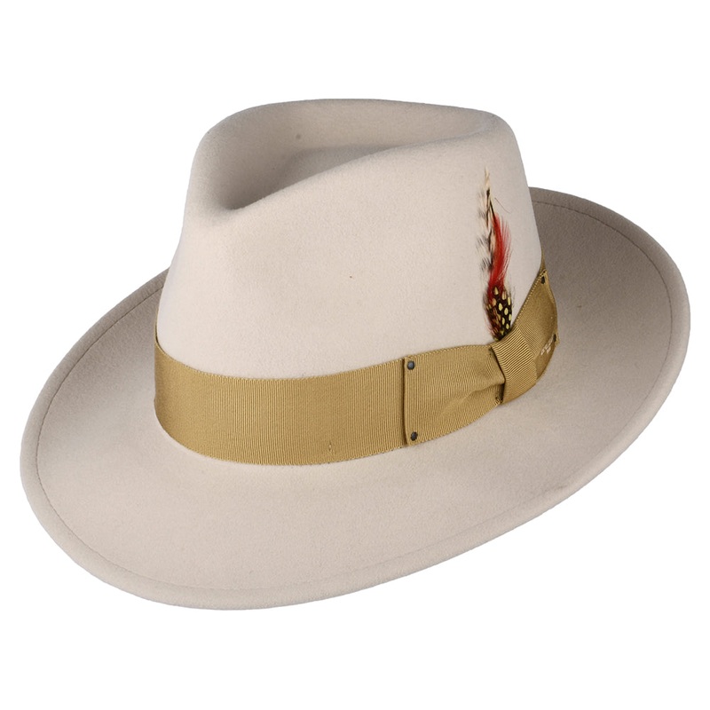 Bailey Hats 7002 Crushable Fedora Hat – Cream S