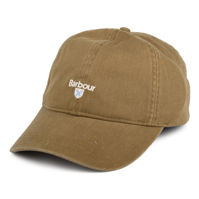 Barbour Hats Cascade Cotton Baseball Cap – Camel Adjustable
