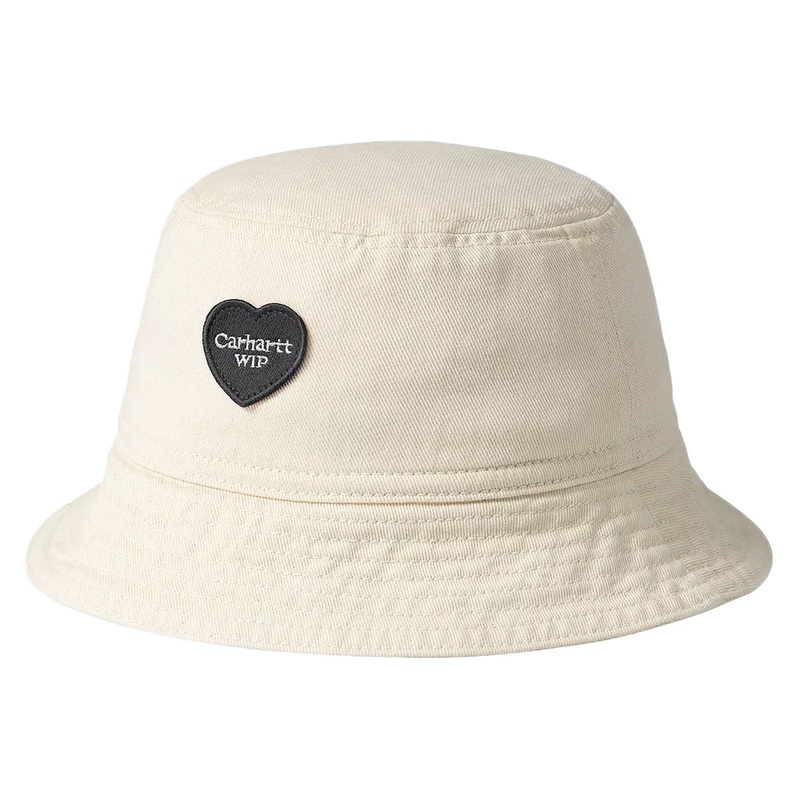 Carhartt WIP Hats Drewe Heart Cotton Twill Bucket Hat – Natural Small/Medium