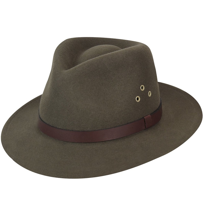 Dickens GentleFelt Fedora Khaki M