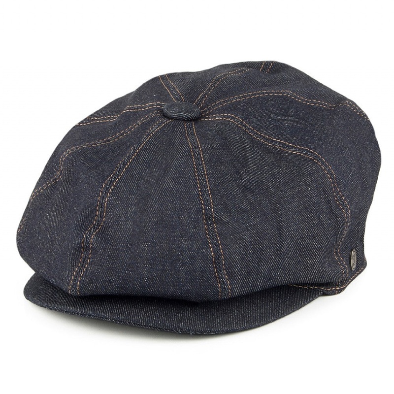 Jaxon & James Denim Newsboy Cap Dark Blue Wholesale Pack Prepack