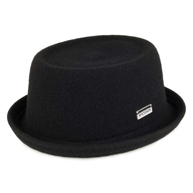 Kangol Wool Mowbray Pork Pie Hat – Black S