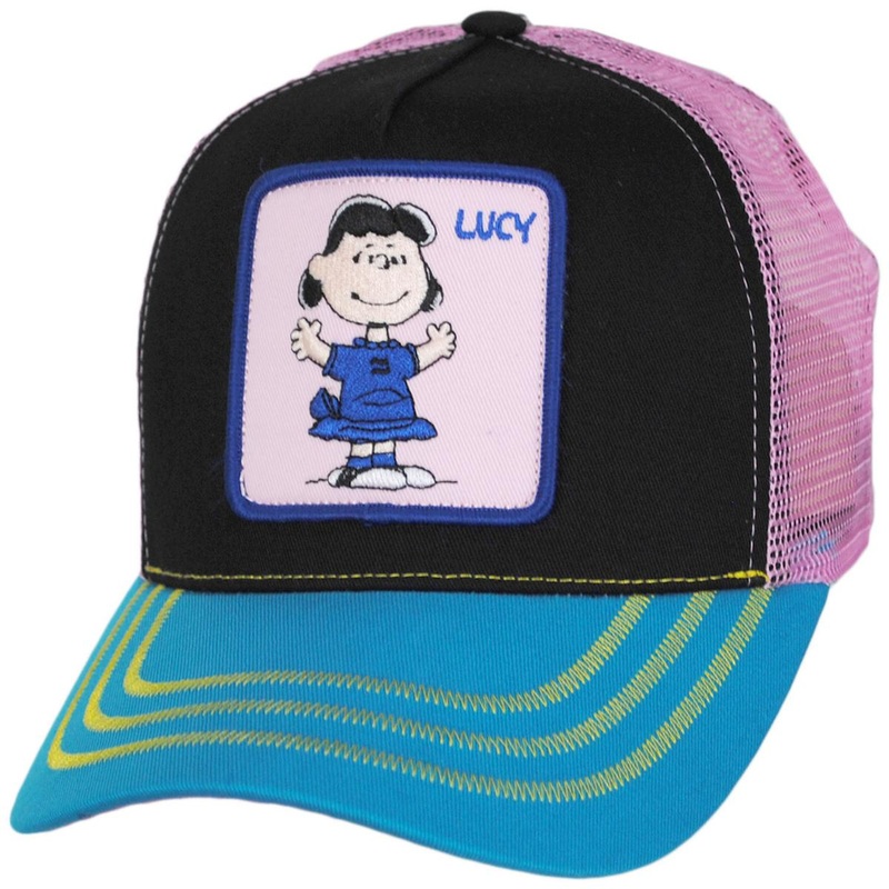 Lucy Mesh Trucker Snapback Baseball Cap PINK ADJUSTABLE